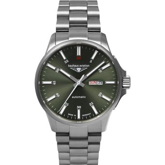 Bauhaus 2866M-4 Herrenuhr Aviation Automatik Titanium 42mm 10ATM