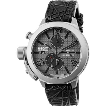 U-Boat 3002 Herrenuhr Classico Titanium Grey Automatik Chronograph 45mm 10ATM