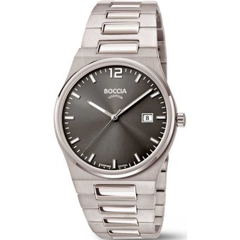 Boccia 3661-02 Herrenuhr Titanium Saphirglas 39mm 5ATM
