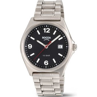Boccia 3663-01 Herrenuhr Titanium 39mm 10ATM