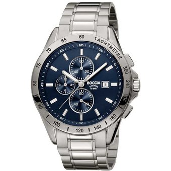 Boccia 3751-01 Herrenuhr Chronograph Titanium 43mm 10ATM