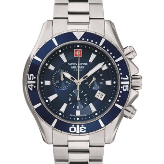 Swiss Alpine Military 7040.9135 Chronograph Herrenuhr 46mm 10ATM