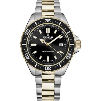 Edox 80120-357JM-NID Neptunian Automatik Herrenuhr 44mm 100ATM