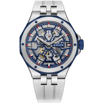 Edox 85303-357BUCAB-BUIRB Delfin Mecano Automatik Herrenuhr 43mm 20ATM