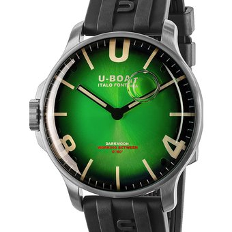 U-Boat 8702/E Darkmoon Green SS Soleil Herrenuhr 44mm 5ATM