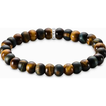 Thomas Sabo A2196-826-2-L19 Unisex Armband Tigerauge Goldbraun