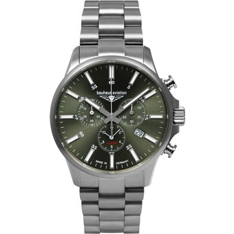 Bauhaus 2880M-4 Herrenuhr Aviation Chrono Titanium 42mm 10ATM