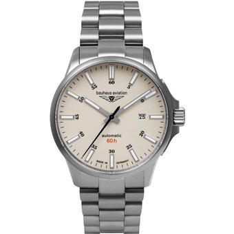 Bauhaus 2864M-5 Herrenuhr Aviation Automatik Titanium 42mm 10ATM