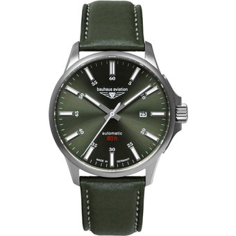 Bauhaus 2864-4 Herrenuhr Aviation Automatik Titanium 42mm 10ATM