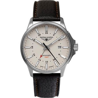 Bauhaus 2868-5 Herrenuhr Aviation Automatik Titanium 42mm 10ATM
