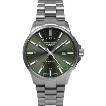 Bauhaus 2868M-4 Herrenuhr Aviation Automatik Titanium 42mm 10ATM