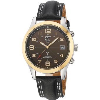 ETT EGS-11487-22L Solar Drive Funkuhr Gobi Herrenuhr 41mm 5ATM