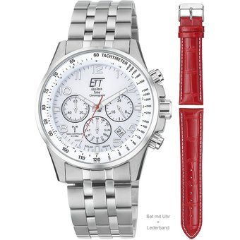 ETT EGS-11612-42MS Professional Solar Funk Chronograph Herrenuhr 43mm 10ATM