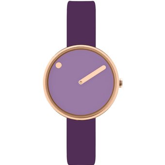 Picto 43303-3512R Damenuhr Violet Glow Silicone 30mm 5ATM
