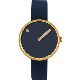 Picto 43317-0512G Midnight Blue Silicone Unisex 34mm 5ATM
