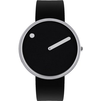 Picto 43370-0120S Black Silicone Unisex 40mm 5ATM