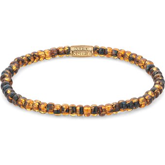 Rebel & Rose Armband Glass Rocks Tiger RR-40114-G-S Damen