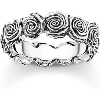 Thomas Sabo TR2488-637-21-54 Silberner Ring mit Rosen Damen