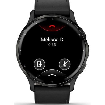 Garmin Venu 010-02784-52 mit Lederhybridarmband und Ersatzband aus Silikon