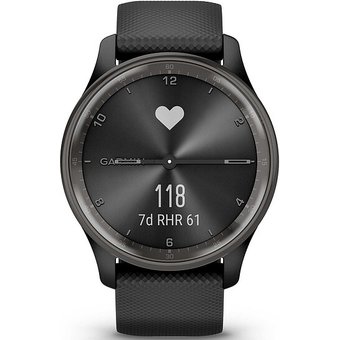 Garmin Vivomove 010-02665-00 Trend schwarz/schiefergrau mit Silikonband