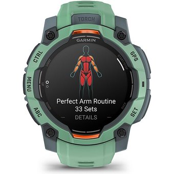 Garmin Instinct 3 AMOLED Twilight/NeoTropic mit Silikonarmband Ref. 010-02936-00 - Outdoor GPS Smartwatch
