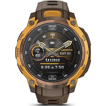 Garmin Instinct Crossover Amoled mit Silikonarmband Ref. 010-03398-01 - Outdoor GPS Smartwatch