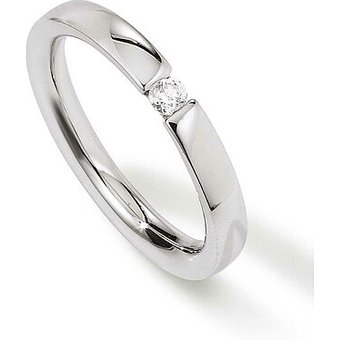 Ring von Palido mit einem 0,075 ct Brillant in Memoirering-Optik