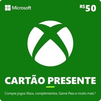 Gift Card Xbox: 50 Reais - Código Digital