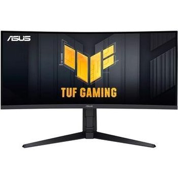 Monitor Gamer Curvo ASUS TUF 34", WQHD, 180Hz, 1ms, FreeSync, Altura Ajustável, Som Integrado - VG34VQL3A