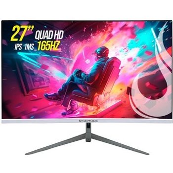 Monitor Gamer Rise Mode 27", QHD, 165Hz, 1ms, IPS, HDMI e DisplayPort, sRGB 99%, Branco - RM-MOG-27F1652K-W