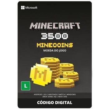 Gift Card Moeda para Jogo Minecraft Minecoins: 3500 Coins - Produto Digital