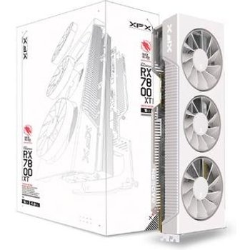 Placa de Vídeo RX 7800 XT Magnetic Air Gaming Graphics Card with XFX Qicksilver White AMD Radeon, 16GB GDDR6, Freesync - RX-78TMAIRW9