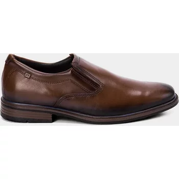 Sapato Social Pegada Stretch Couro Marrom