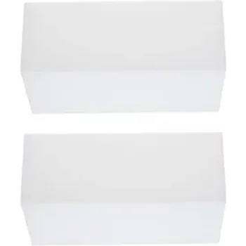 Kit 4 Arandelas Alumínio Acrílico Branco Valencia