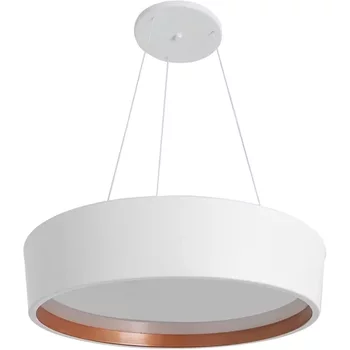 Kit 1 Plafon Sobrepor Ravena + 6 Lâmpadas + 1 Kit Pendente