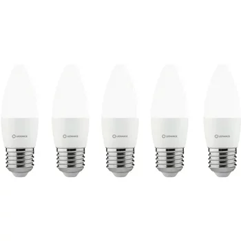Kit 5 Lâmpadas Led Vela Fosca 3W 6500K