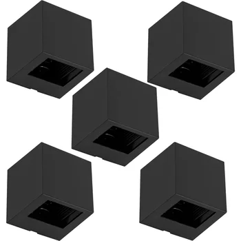 Kit 5 Arandelas Led Abs 2W 3000K Ip65 0 A 90° Block
