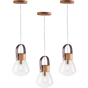 Kit 3 Pendentes Lampadari