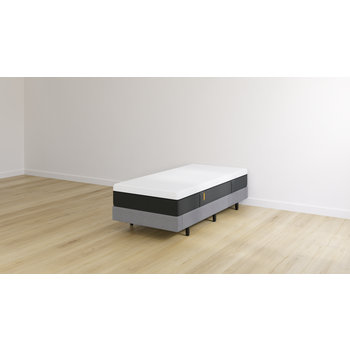 Cama Box Emma Select Cinza Solteiro Tamanho 88x188