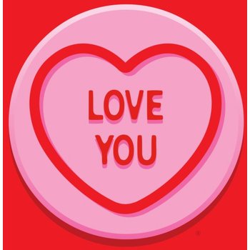 Swizzels | Valentijnskaart | Love Hearts | Love You | Vierkant