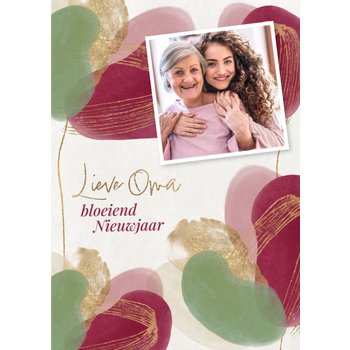 Nieuwjaarskaart | Met foto | Lieve Oma