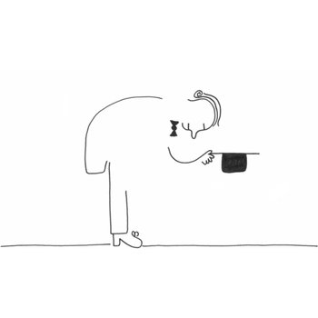 Eva Gans | Condoleancekaart | Monochroom