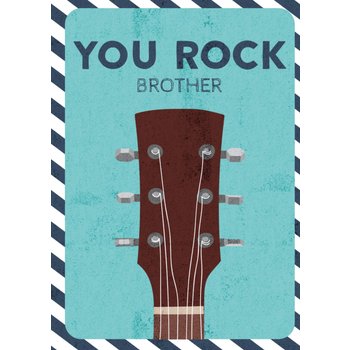 Verjaardagskaart | gitaar you rock