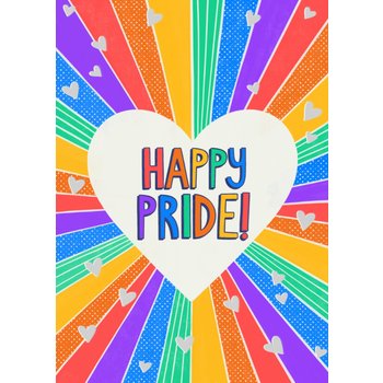 Pride kaart | happy pride | kleurrijk