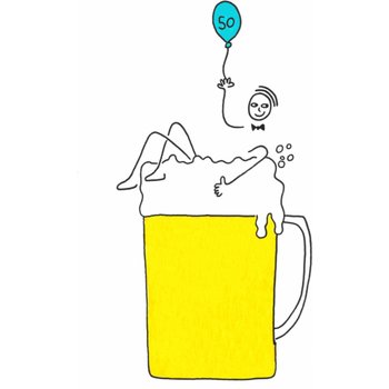 Eva Gans | Verjaardagskaart | 50