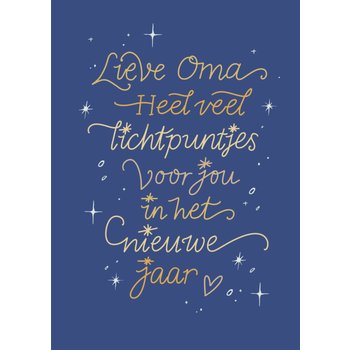 Nieuwjaarskaart | Lieve Oma