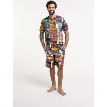 Bermuda Pijama Estampa Livros