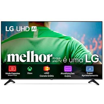 Smart TV LG UHD AI 4K UA75 de 43 polegadas 2025 - 43UA7500PSA