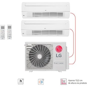 2 Ambientes (Cassete 1 Via 2x12) Quente/Frio, WiFi, 220V , Ar Condicionado Multi Split - E2Q1801.OBS