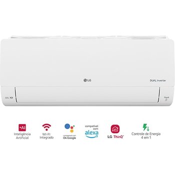 Ar-Condicionado LG AI Dual Inverter Voice 9.000 BTU Frio 220V - S3-Q09AA33C
